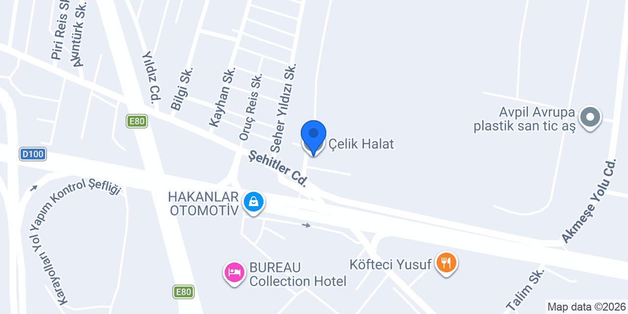 Çelik Halat konumu