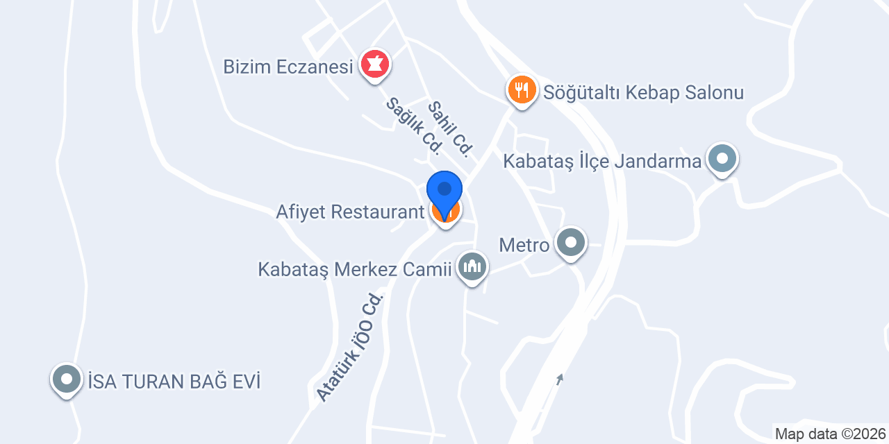 Kabataş Kitabevi konumu