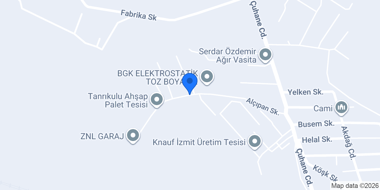 Başarı Trafo Kazanları konumu