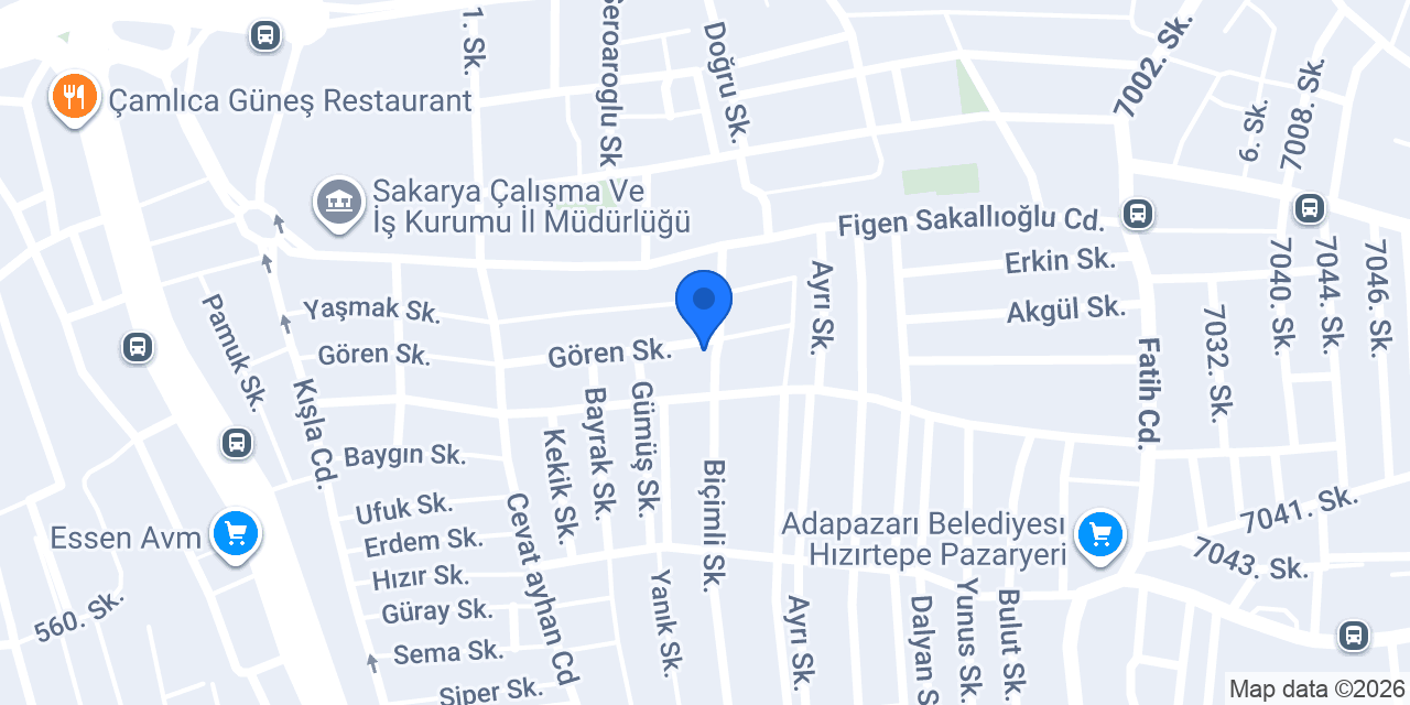 Özge Ağda Salonu konumu