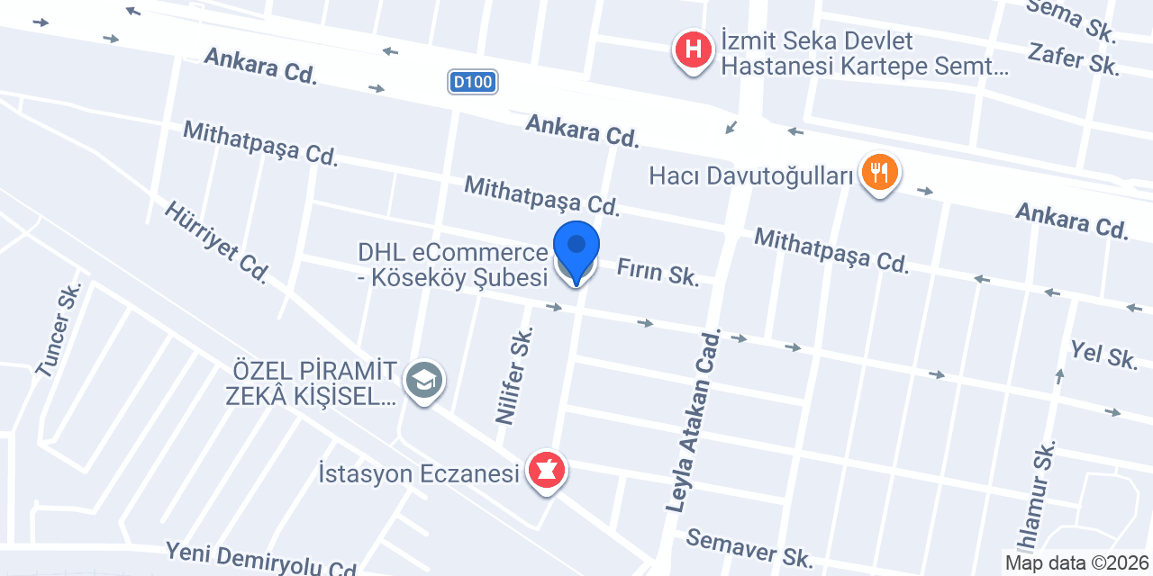 DHL eCommerce - Köseköy Şubesi konumu