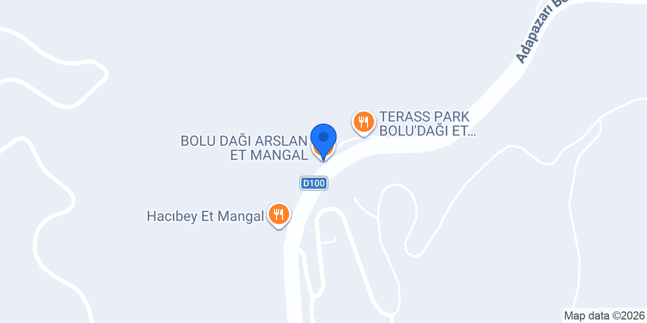 BOLU DAĞI ARSLAN ET MANGAL konumu