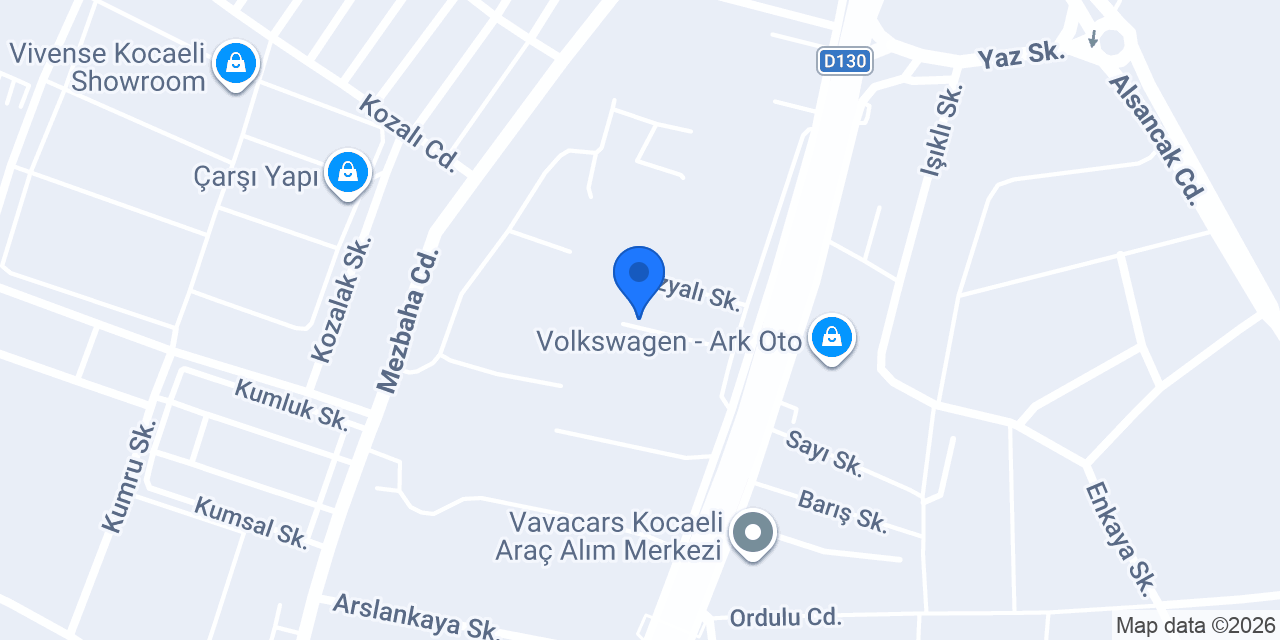 Yeditepe Oto konumu