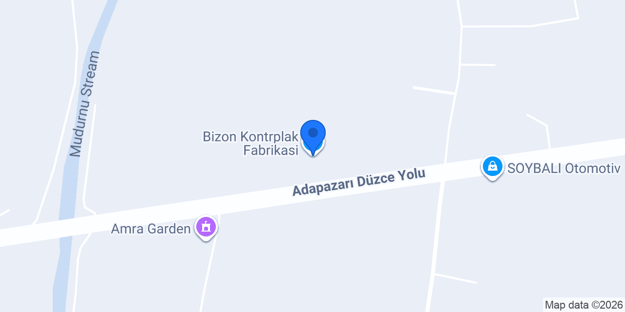 Bizon Kontrplak Fabrikasi konumu