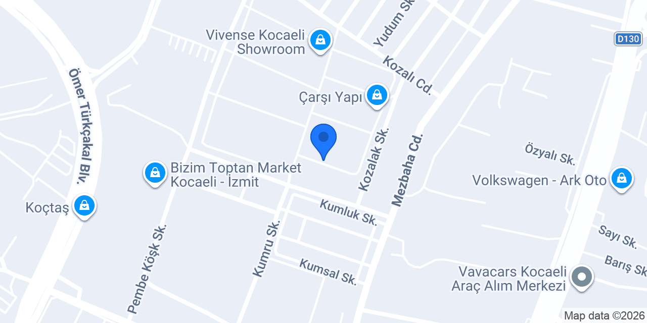 BOPRO İzmit Ofis konumu