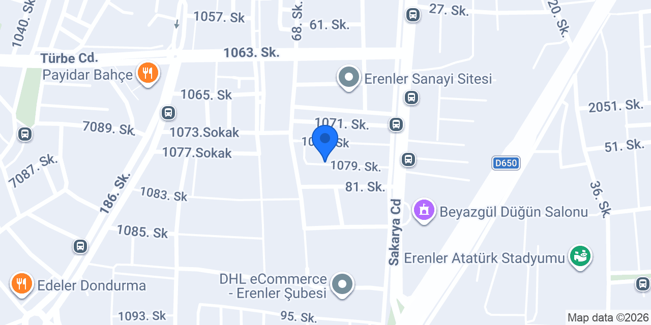 Bektaş Mobilya konumu
