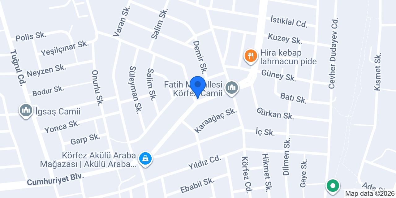 DURU DOĞAL AHŞAP konumu