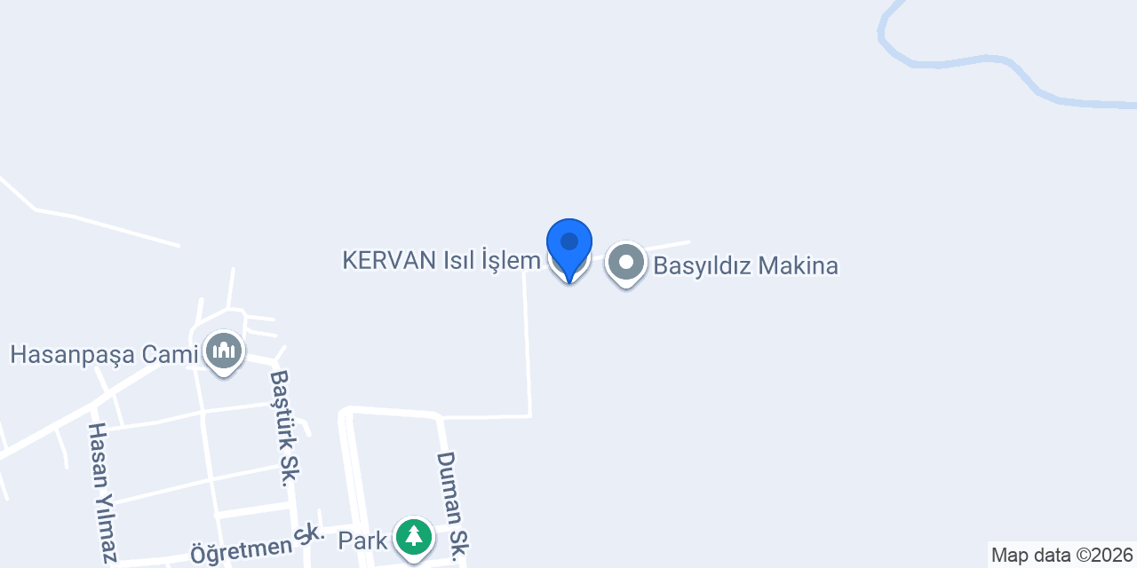 KERVAN Isıl İşlem konumu
