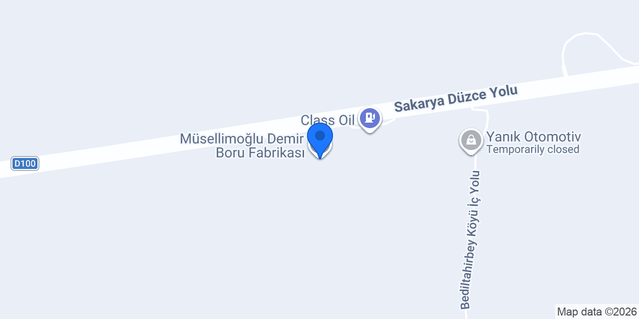 Müsellimoğlu Demir Boru Fabrikası konumu