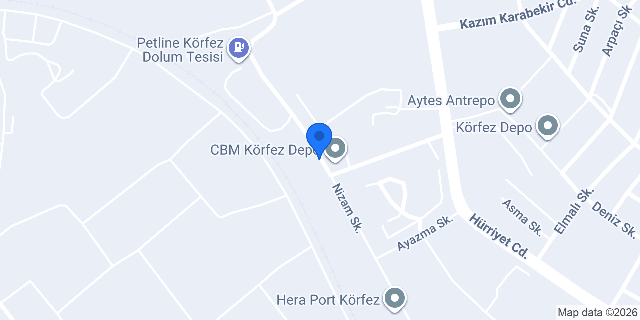 Ergünler Logistics konumu