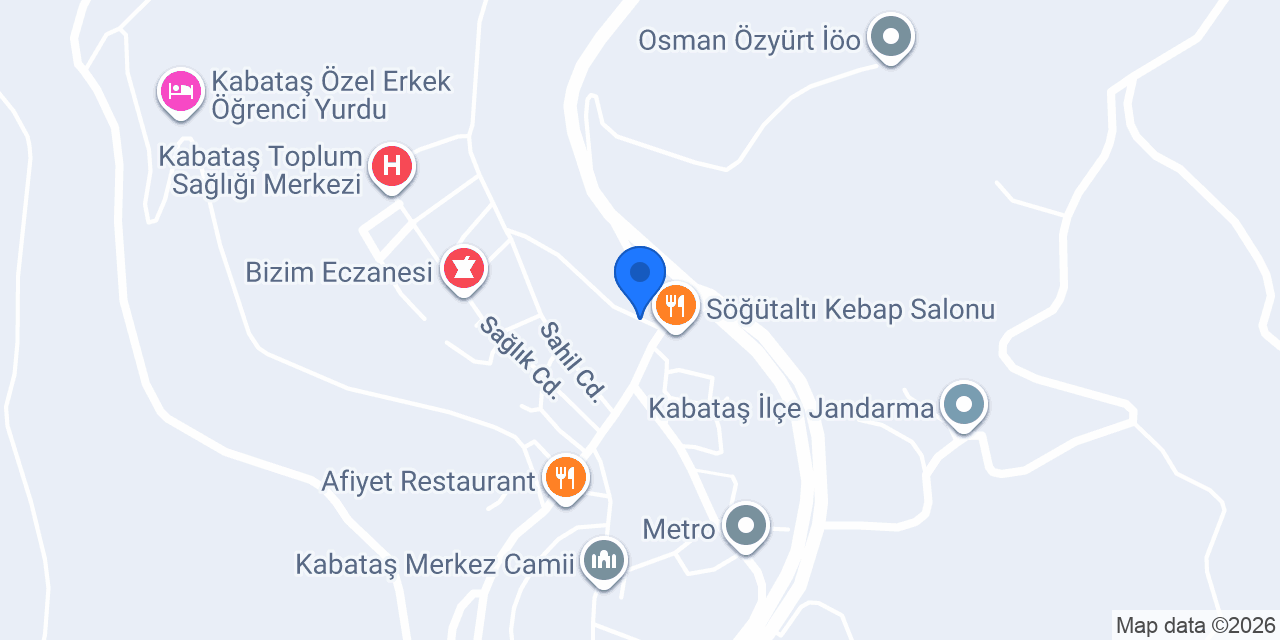 Kızılay-kabataş Şubesi konumu