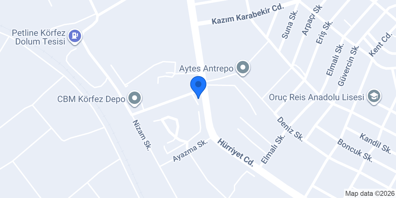 Türkiye Petrolleri - Körfez Terminali konumu