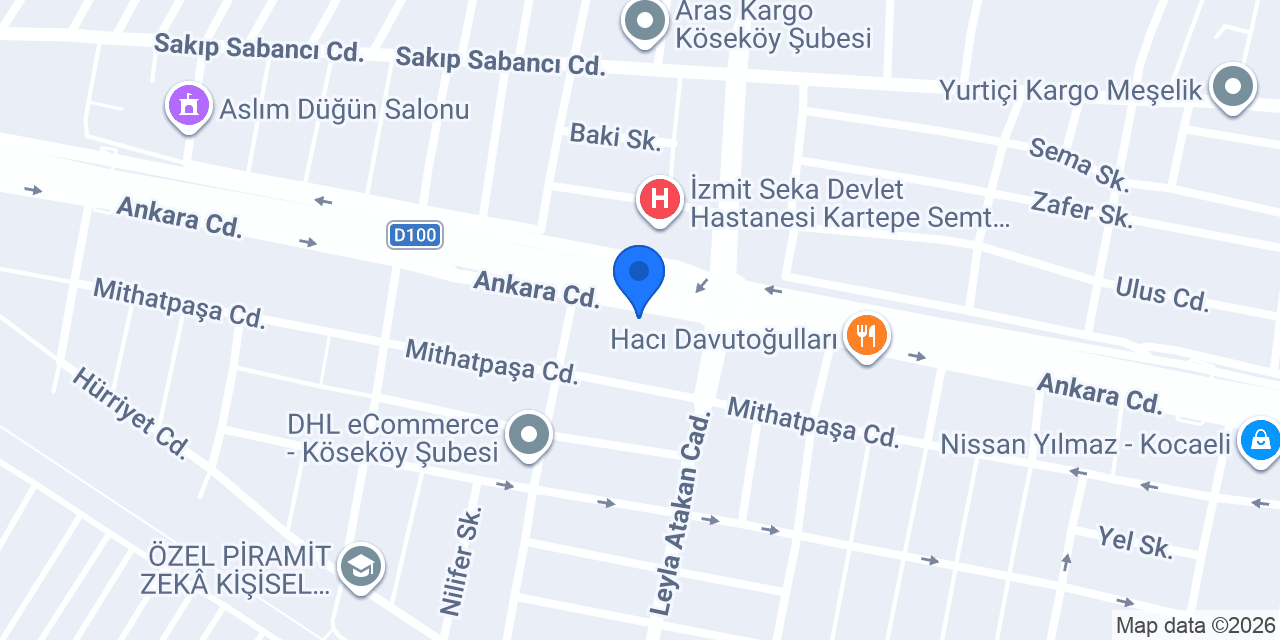 Garanti BBVA Kartepe Şubesi konumu