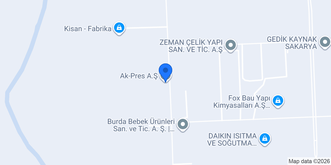 Ak-Pres A.Ş. konumu