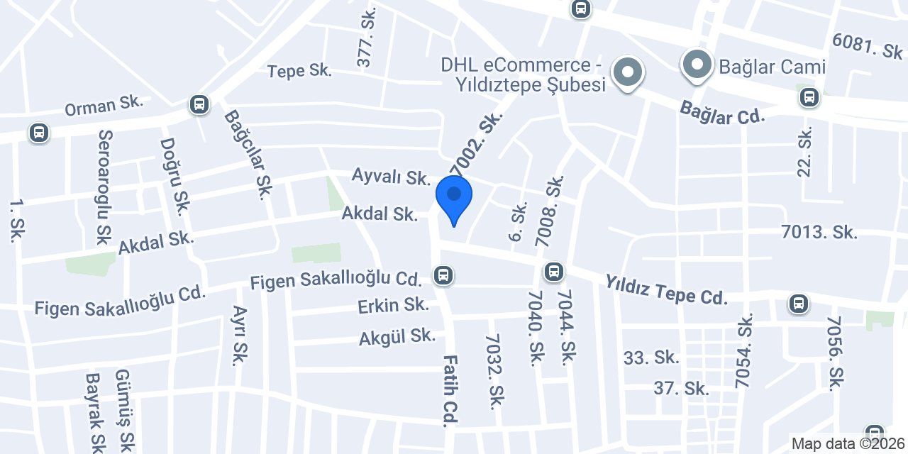 İstiklal Orta Okulu konumu