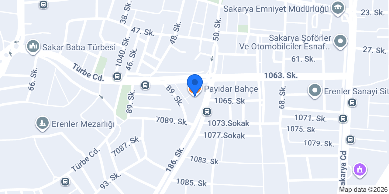 Payidar Bahçe konumu