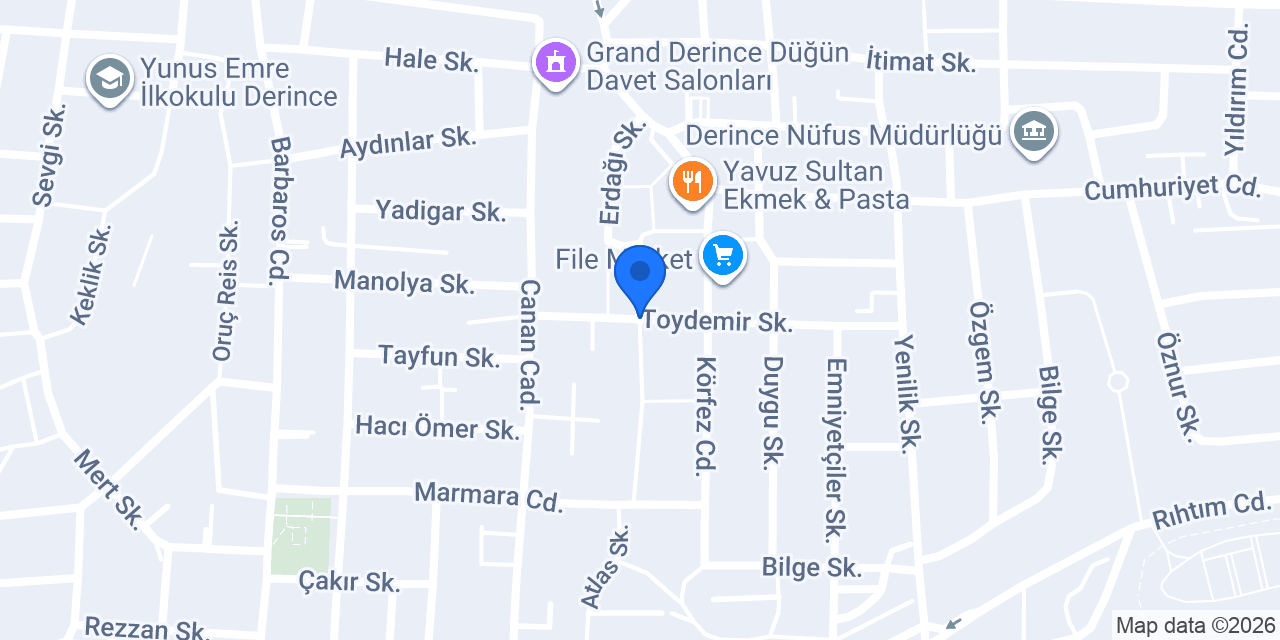 Derince elektrikçi konumu