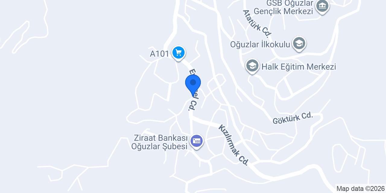Oğuzlar Belediyesi konumu