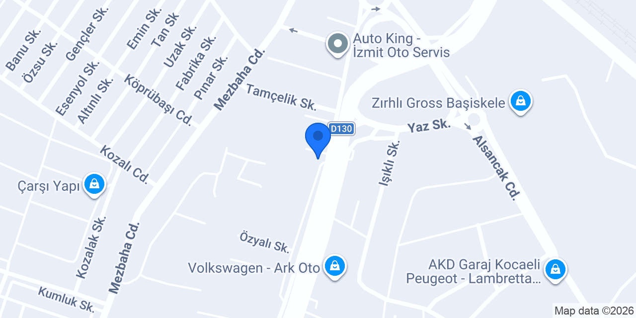 Pars Göçük Onarım Merkezi konumu