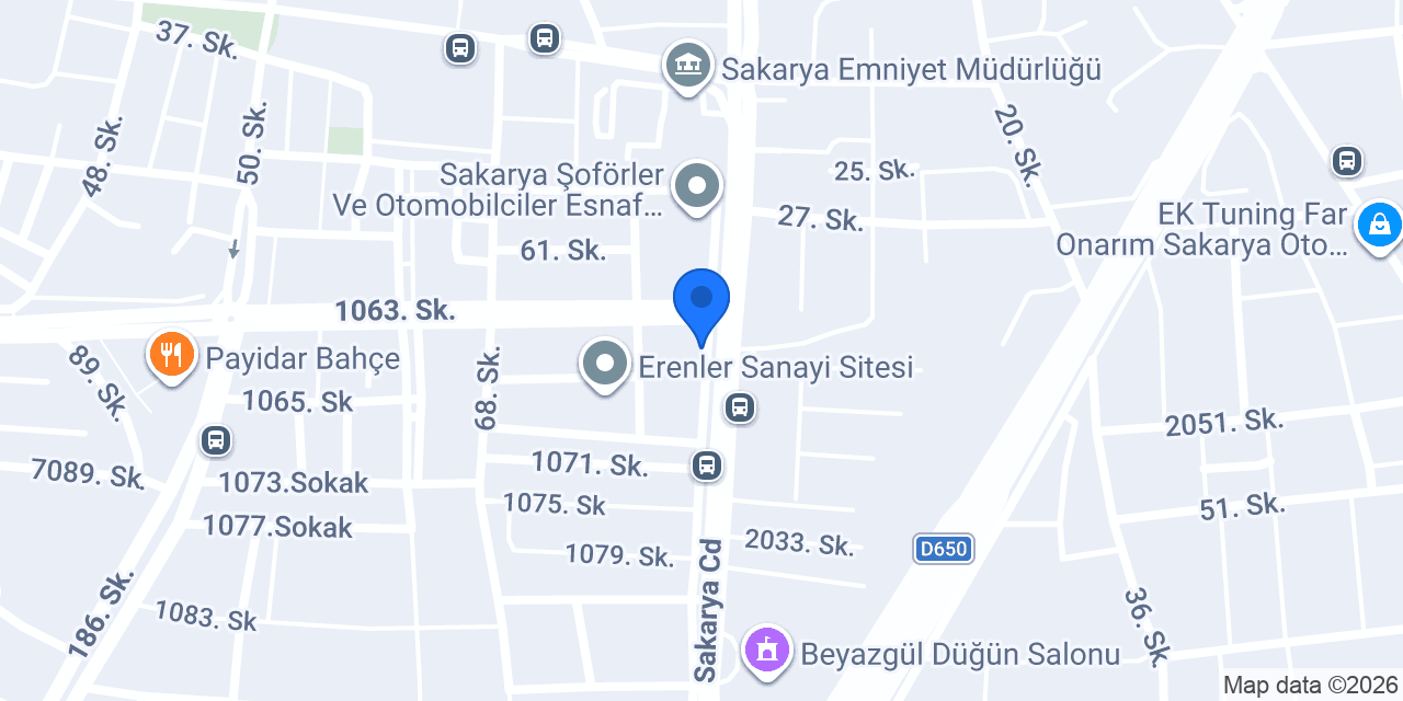 Continental - Erenler Lastik konumu