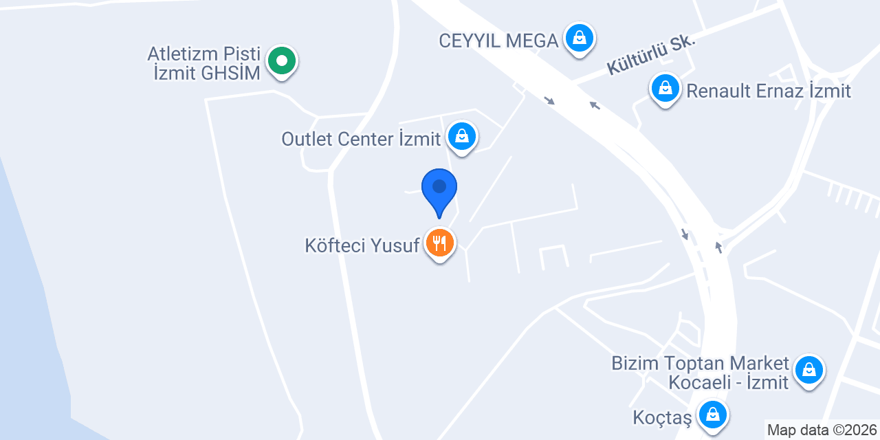Derimod - Outlet Center İzmit konumu