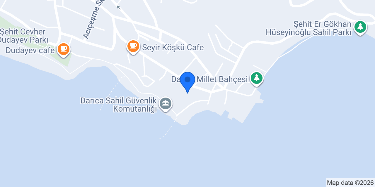 Darıca Sahil Restaurant konumu
