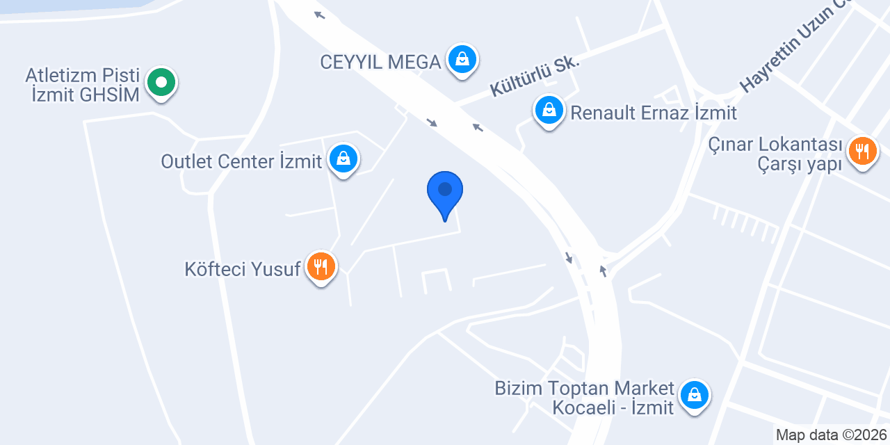 Sarar - İzmit Outlet Center konumu