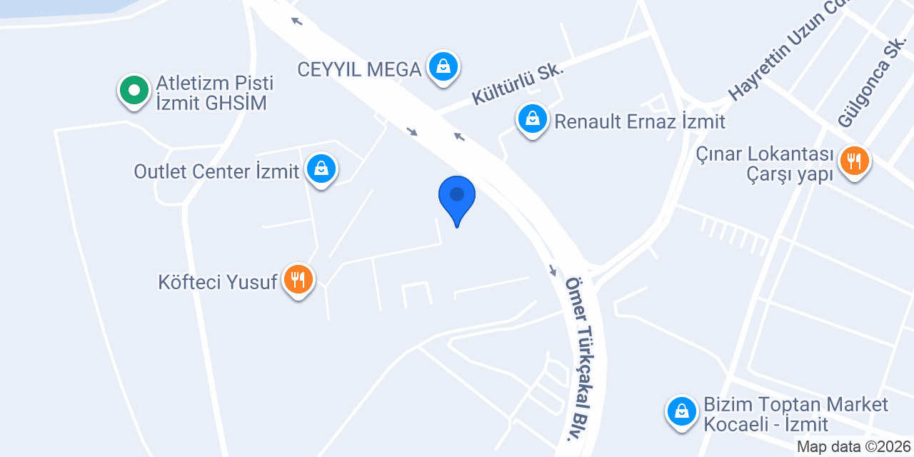 Hatemoğlu Outlet Center İzmit konumu