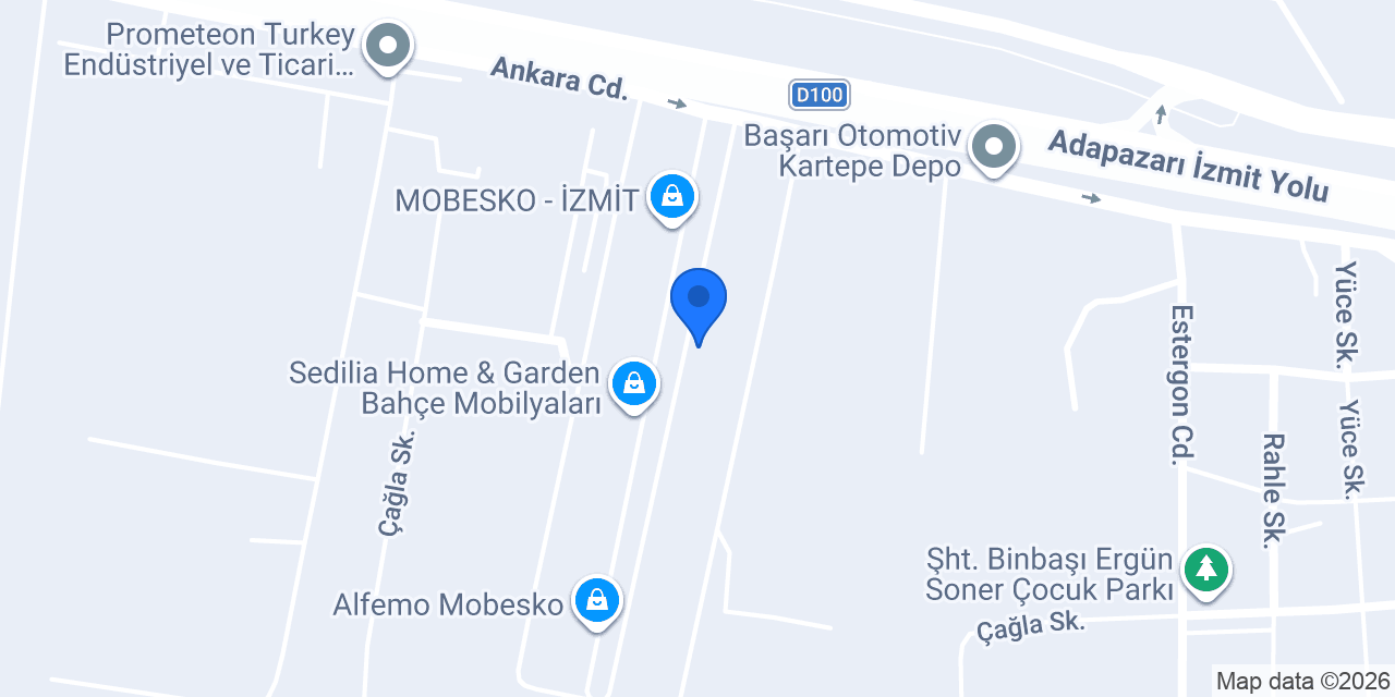 Engince Mobilya Mobesko İzmit konumu