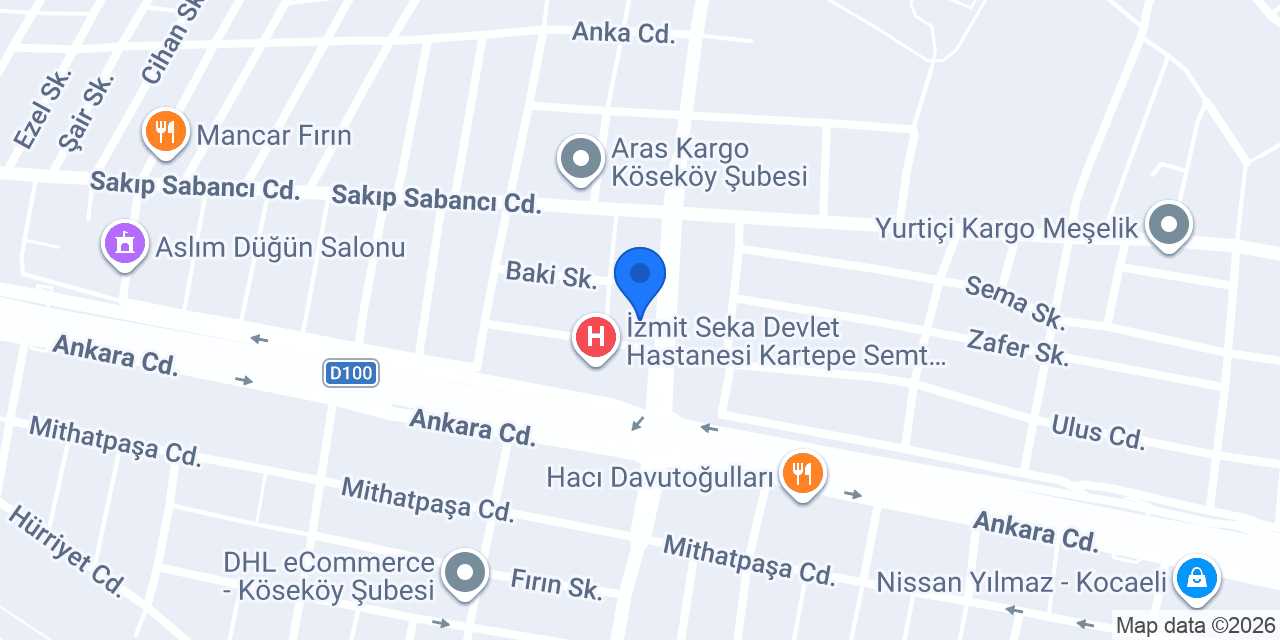 Dost Veteriner Kliniği konumu