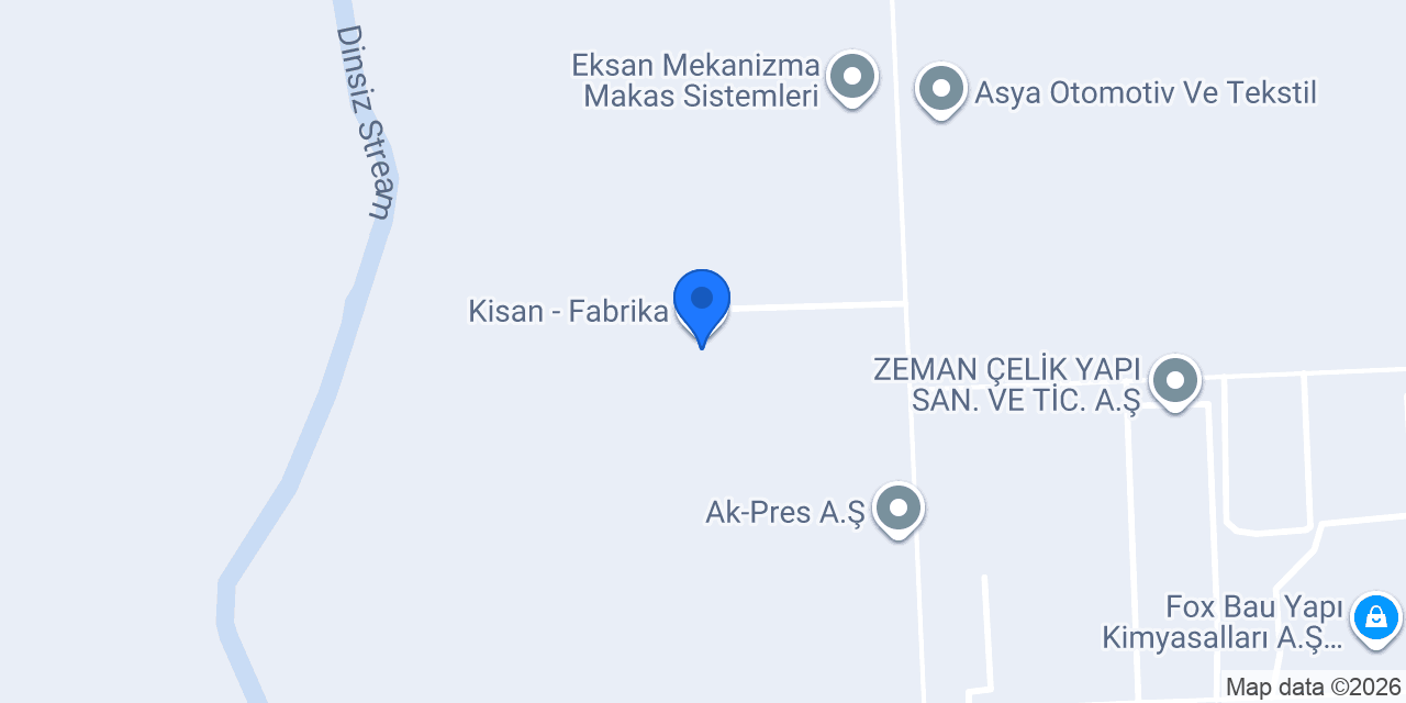 Kisan - Fabrika konumu