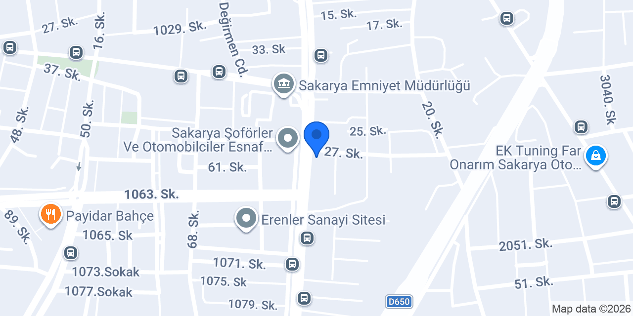 Ertur Oto Lastik konumu