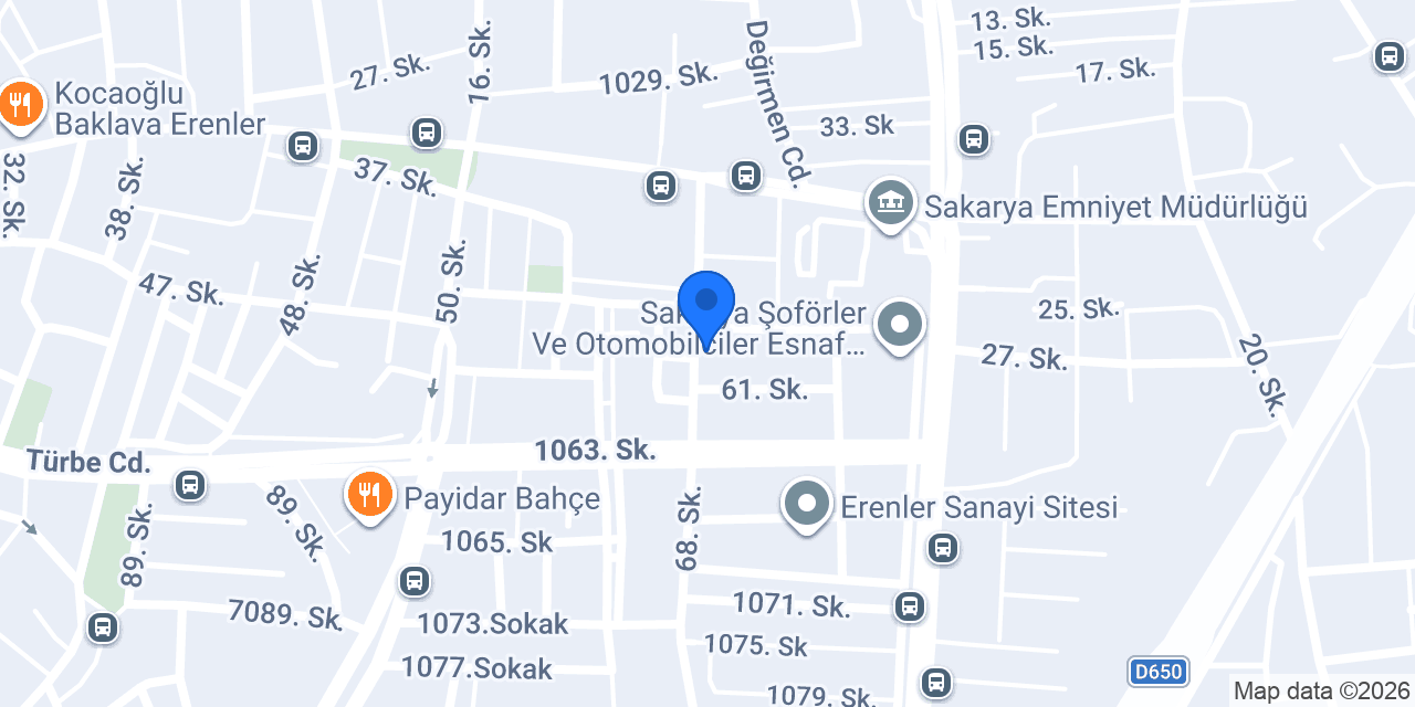 Gökmen demir doğrama & çelik yapı konumu