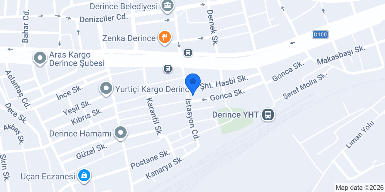 Akbank Derince/İzmit Şubesi konumu