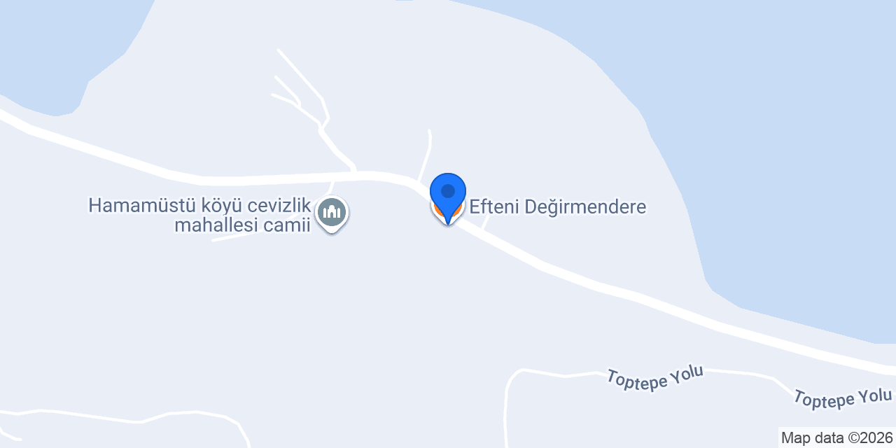 Efteni Değirmendere konumu