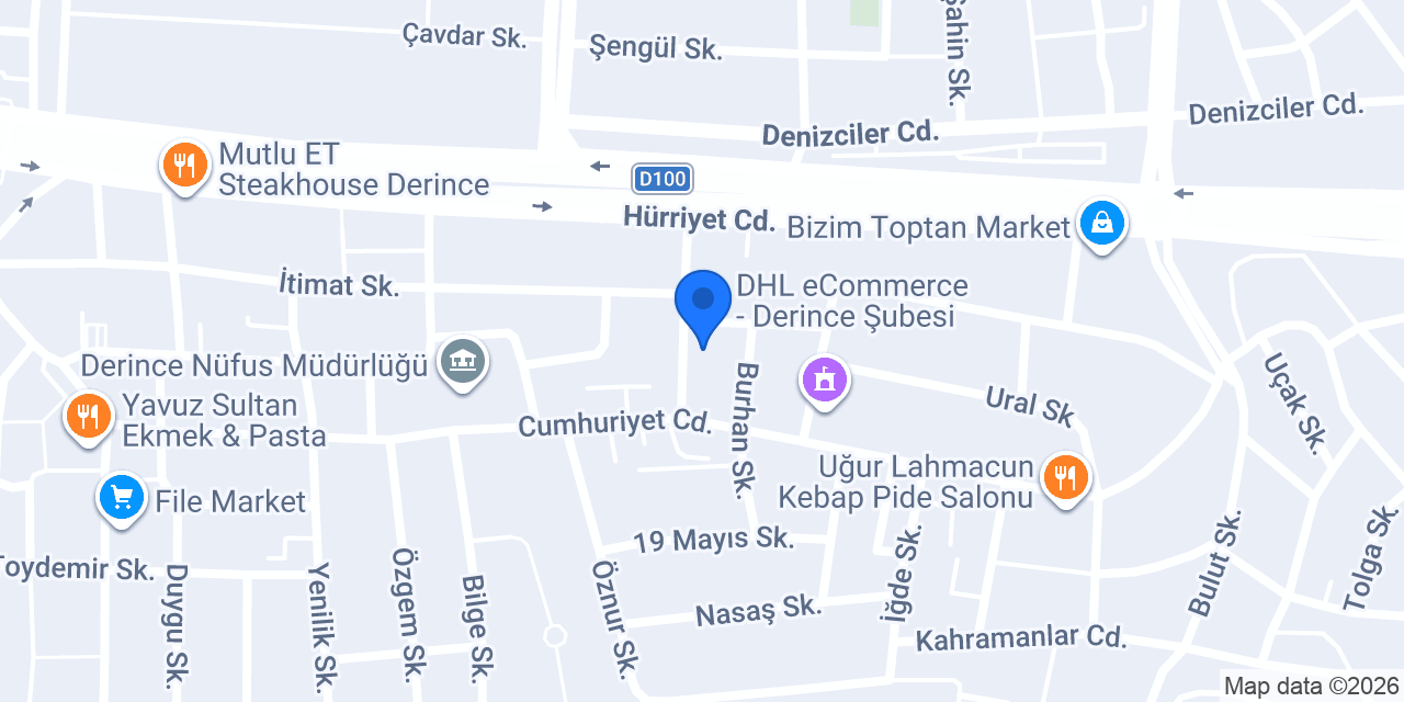 DHL eCommerce - Derince Şubesi konumu