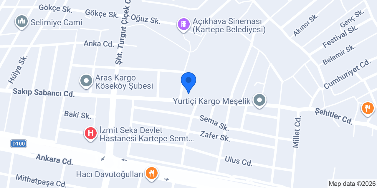 Güleryüz Cafe konumu