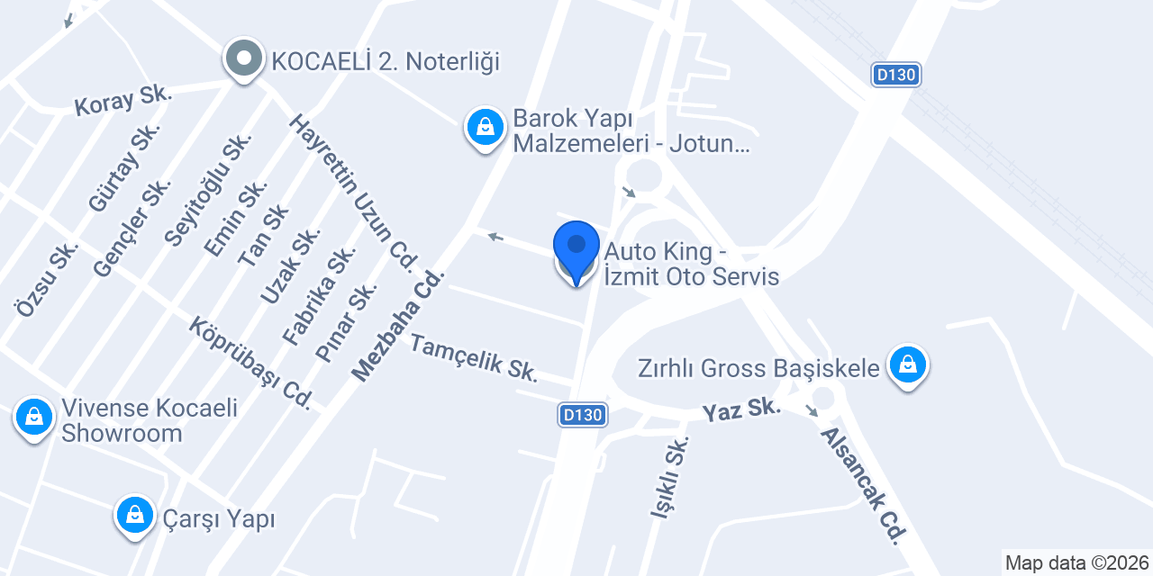 Auto King - İzmit Oto Servis konumu