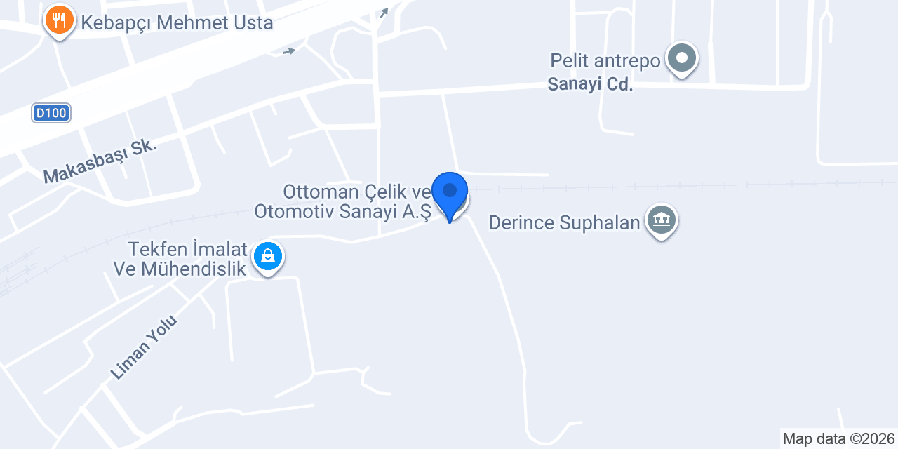 Yapı Tek Çelik Sanayi konumu