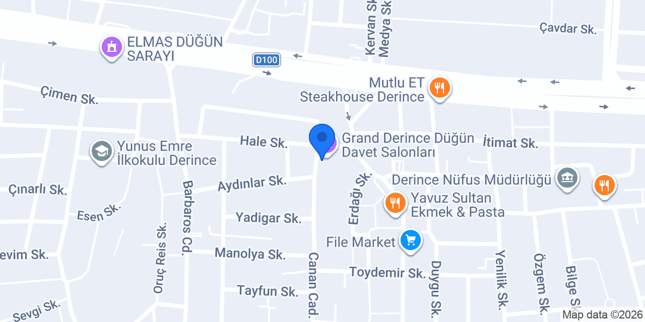 Defne Çiçekçilik konumu