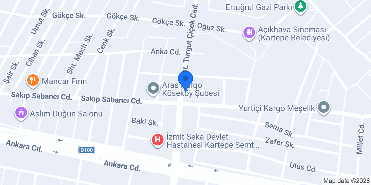 Pizza Piece Kartepe konumu