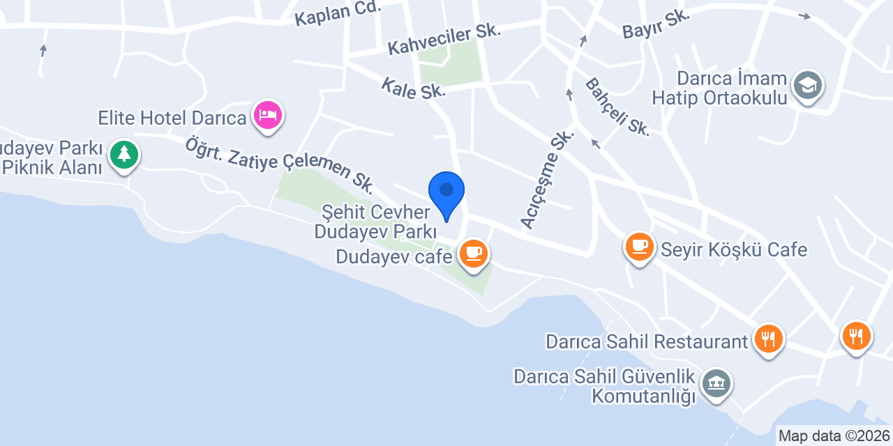 Huzur Cafe Restoran konumu