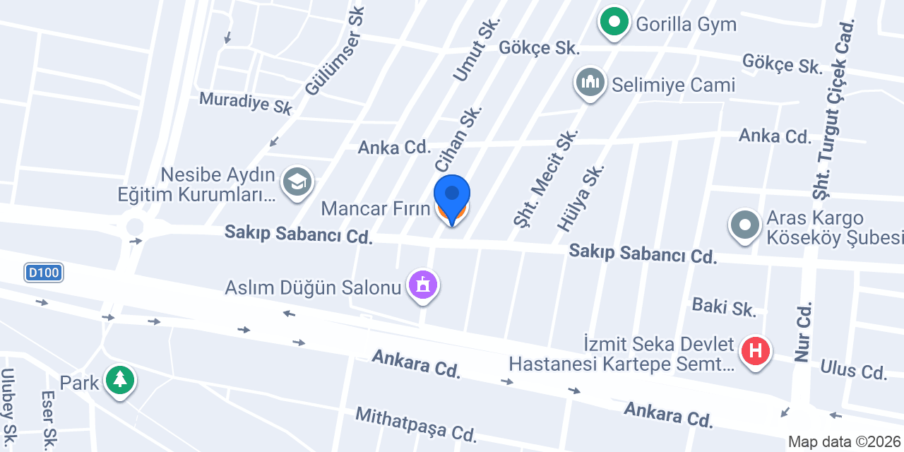 Mancar Fırın konumu