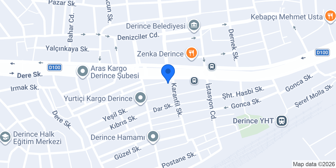 Pamukçuoğlu Oto Kiralama konumu