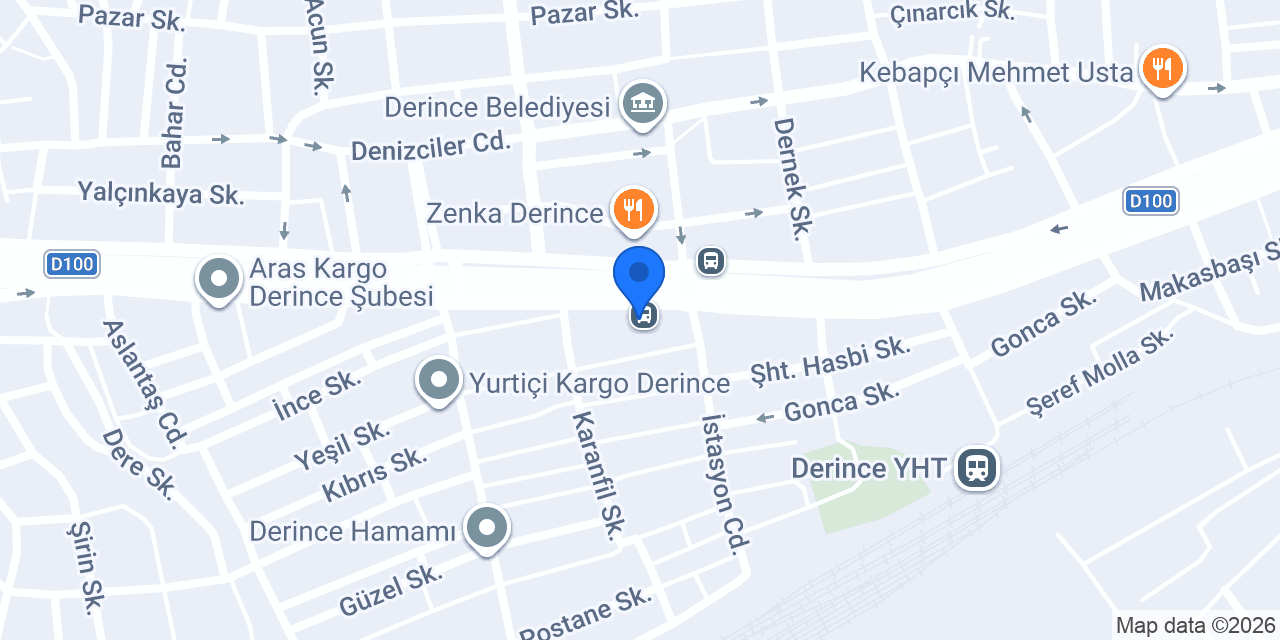 İSOS DÖNER DERİNCE konumu