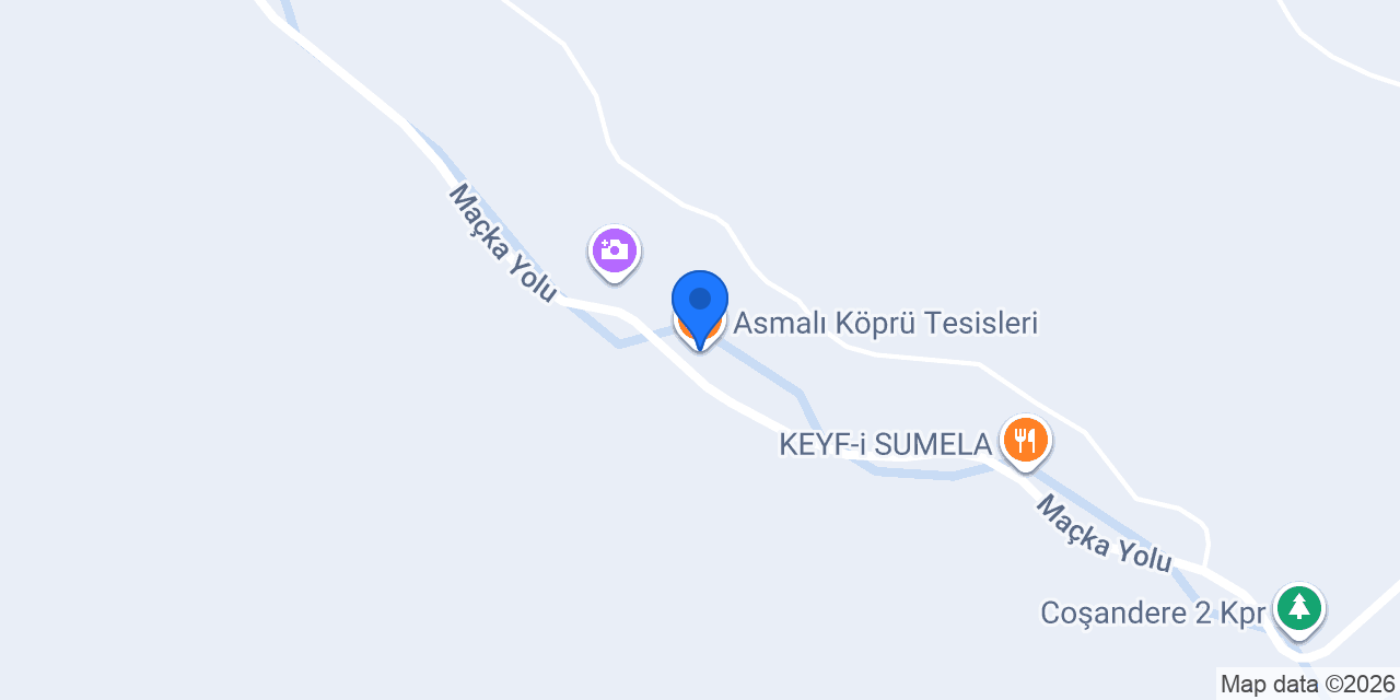 Asmalı Köprü Tesisleri konumu