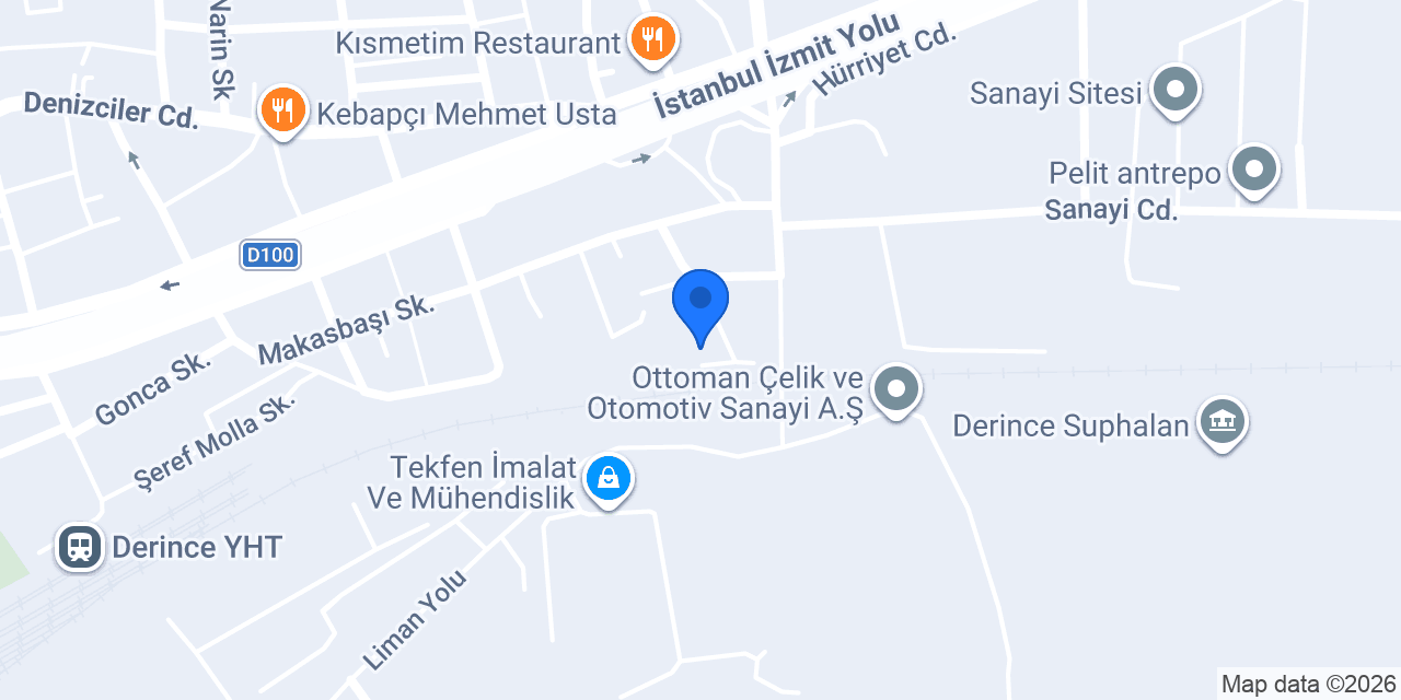 EMKATECH MAKİNA SANAYİ LTD. ŞTİ. konumu
