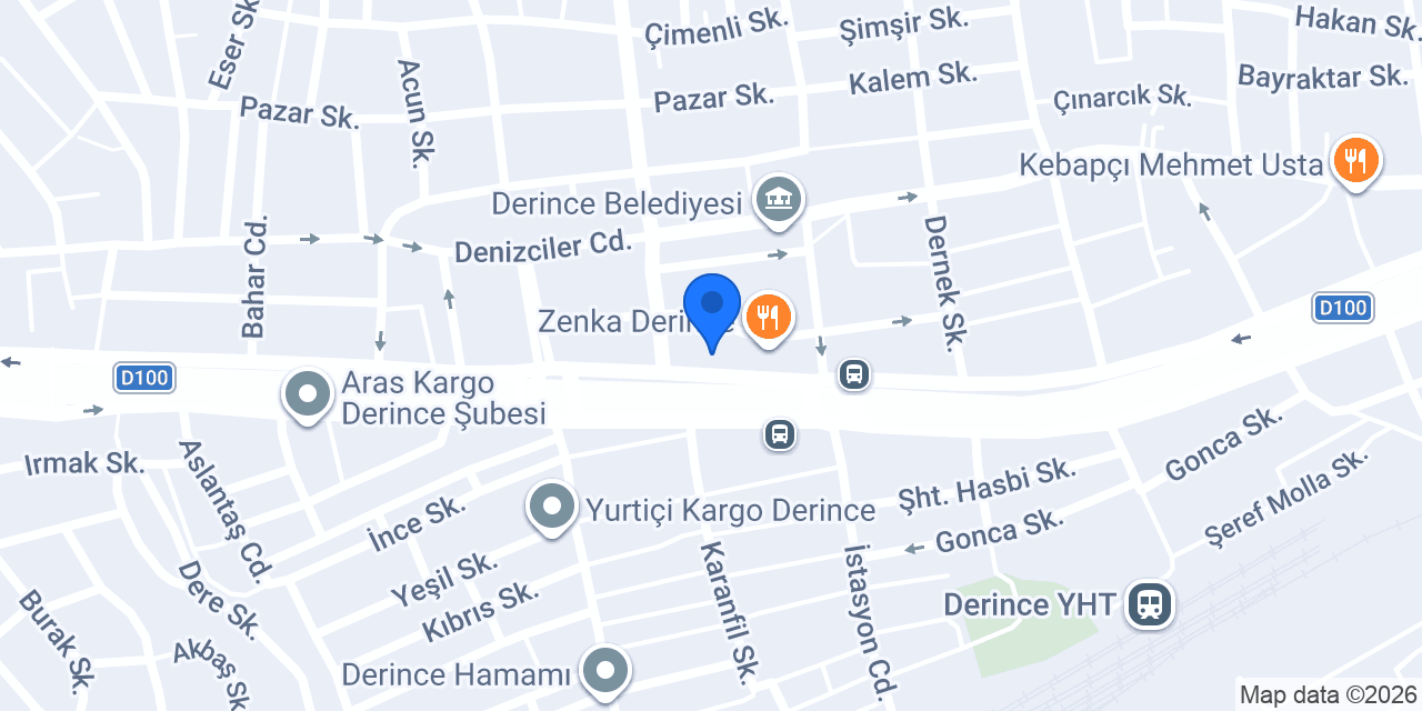 Garanti BBVA Derince Şubesi konumu