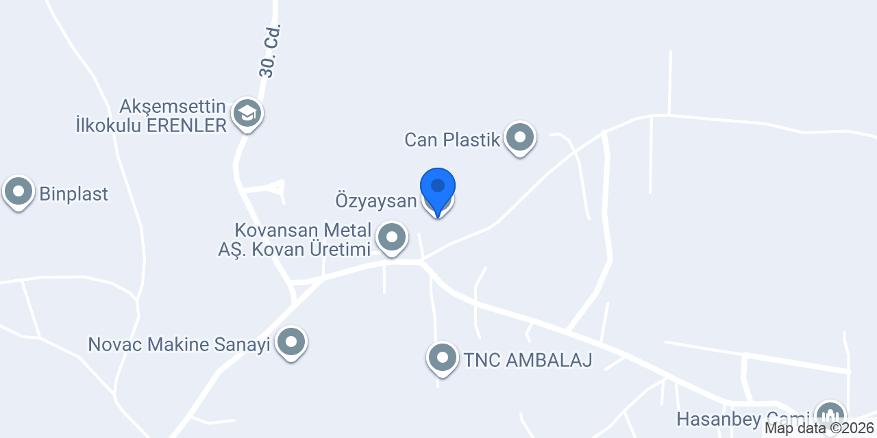 Özyaysan konumu