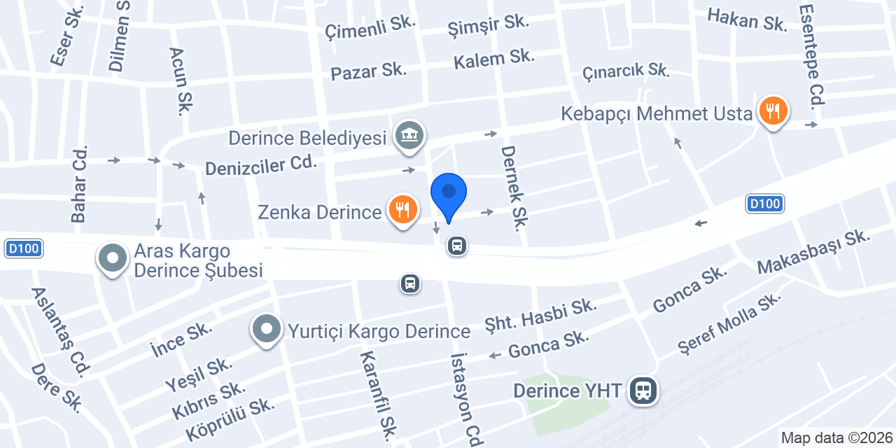 Zirve Kebap - Derince konumu